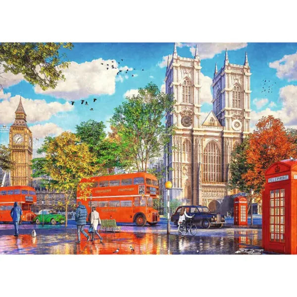 imagen de Puzzle premium de 1000 piezas de vista callejera de Londres - Trefl 2