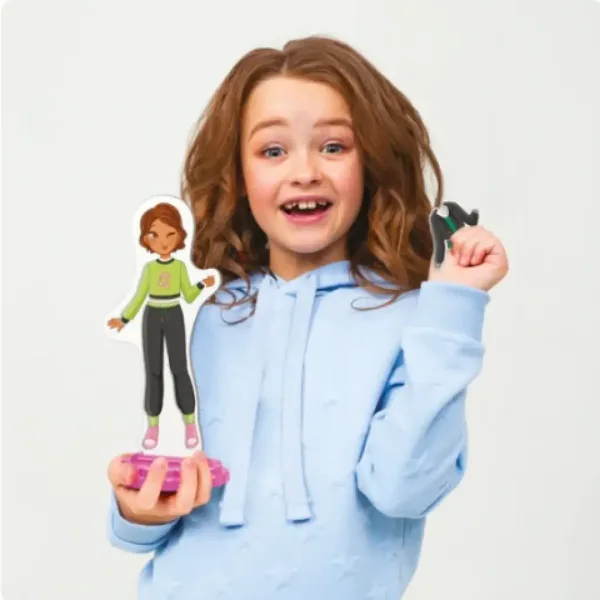 imagen de Quercetti: Juego de vestir a la muñeca magnética - Laura 2
