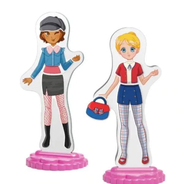 imagen de Quercetti: Juego de vestir muñecas magnéticas - Mejores amigas 4