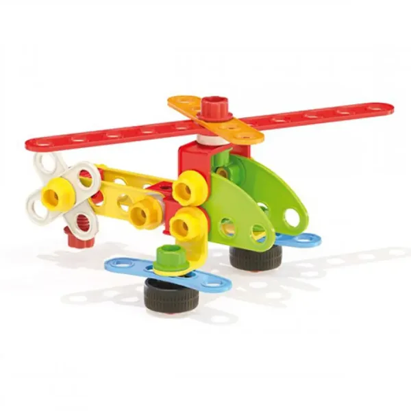 imagen de Quercetti: Set de construcción de vehículos Tecno Jumbo 76 piezas 3