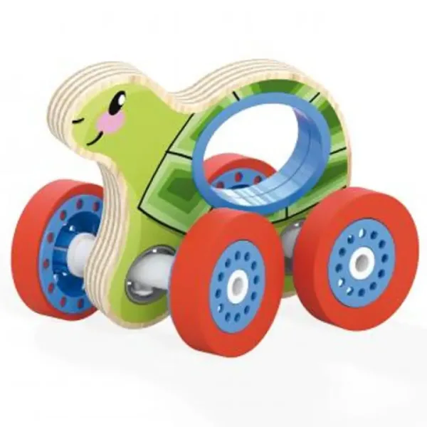 imagen de Quercetti: Woody tortuga de madera rodante 2