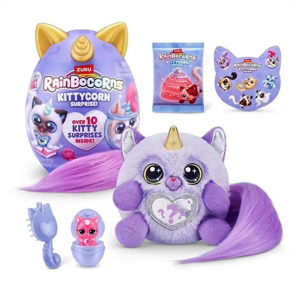 imagen de Rainbocorns: Pocket Kittycorn sorpresa gato de peluche en varias versiones 1ud 7
