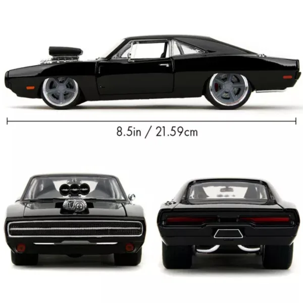 imagen de Rápido y Furioso: modelo de coche de metal 1970 Dodge Charger 1/24 - Jada Toys 4