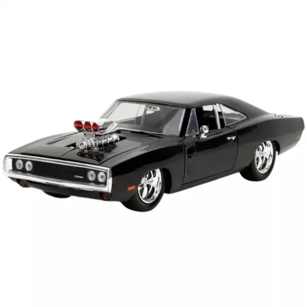 imagen de Rápido y Furioso: modelo de coche de metal 1970 Dodge Charger con figura de Dom 1/24 - Simba Toys 2