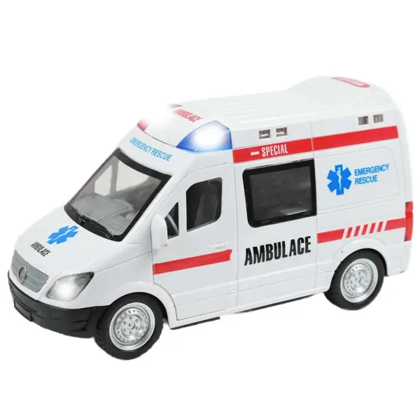 imagen de RC Coche de Rescate Teledirigido con Efectos de Luz 1/48 de Escala 27 MHz 23cm 3
