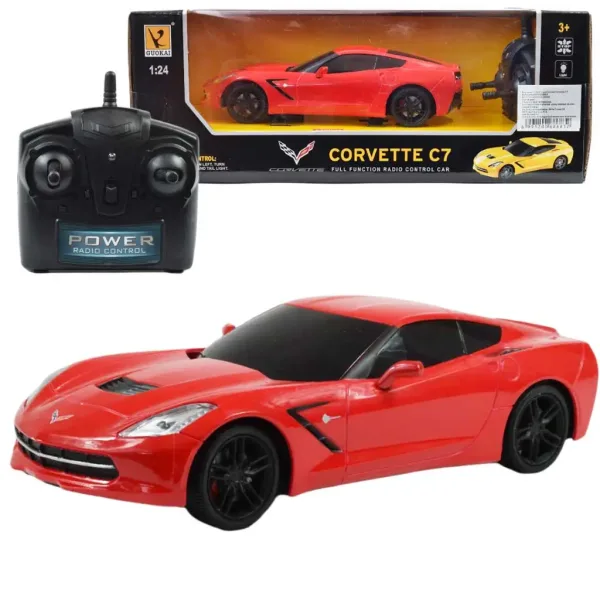 imagen de RC Coche Teledirigido Chevrolet Corvette C7 1/24 de escala 19cm en varias versiones de color 1ud 1