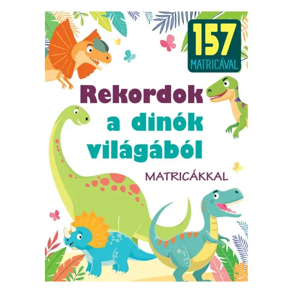 imagen de Récords del mundo de los dinosaurios libro educativo con pegatinas 1