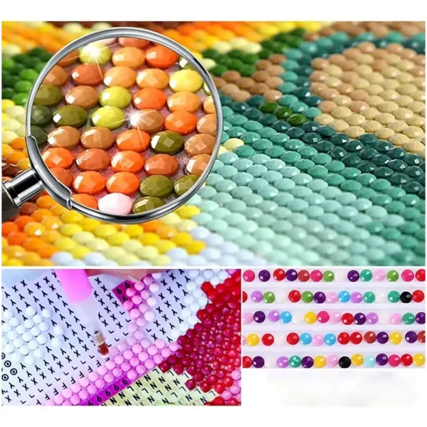 imagen de Rompecabezas de diamantes: Set de pintura de diamantes de peluches 40x50cm 3