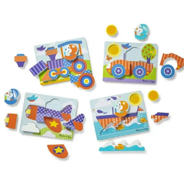 imagen de Rompecabezas gigante de madera de vehículos - Melissa & Doug 3