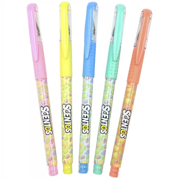 imagen de Scentos Bolígrafo de gel aromático, 5 unidades - colores pastel 2