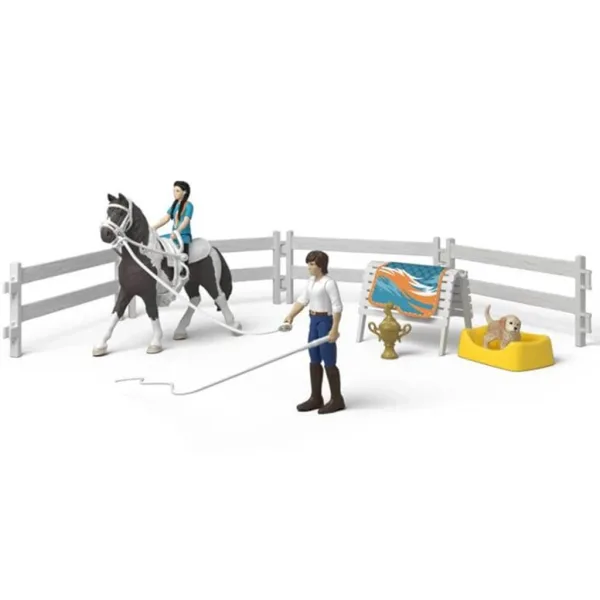 imagen de Schleich: Club de Caballos Kim conjunto de entrenamiento ecuestre (42799) 3