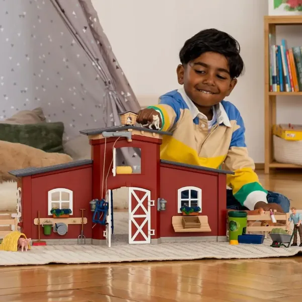 imagen de Schleich: Farm World - Granja con establo y animales (42606) 4