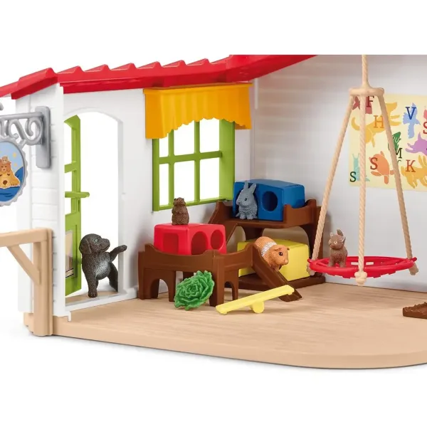 imagen de Schleich: Farm World - Hotel para mascotas juego (42607) 4