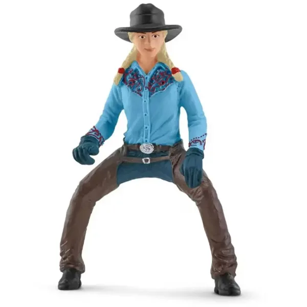 imagen de Schleich: Farm World - Set de juego de rodeo con vaquera (42577) 4
