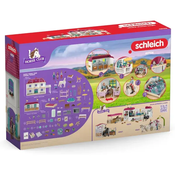imagen de Schleich: Horse Club - Conjunto de juego de establo junto al lago (42706) 2
