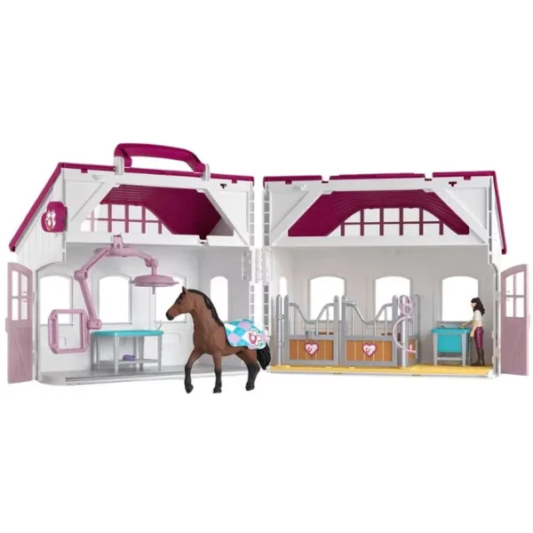imagen de Schleich: Horse Club Divertido Hospital de Caballos juego de juguetes (42787) 2