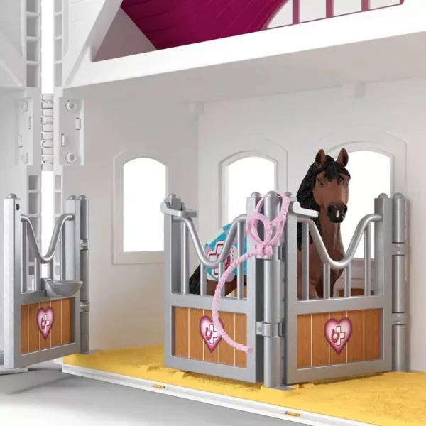 imagen de Schleich: Horse Club Divertido Hospital de Caballos juego de juguetes (42787) 4