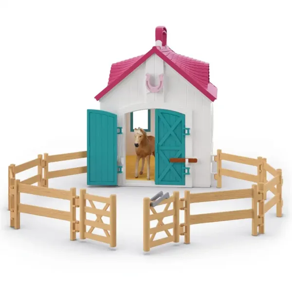 imagen de Schleich: Horse Club - Establo desplegable con caballos juego (42703) 4