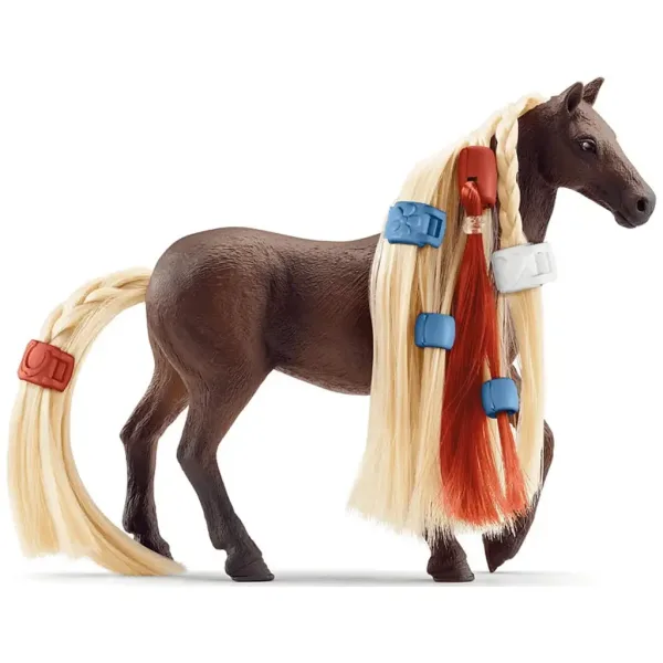 imagen de Schleich Horse Club: Las bellezas de Sofia - Conjunto inicial de caballo Leo y Rocky con crin peinable (42586) 2