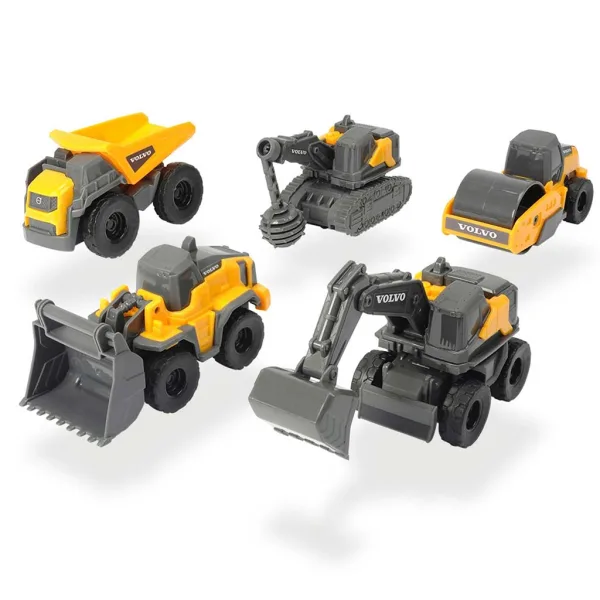 imagen de Set de 5 mini excavadoras Volvo - Dickie Toys 2
