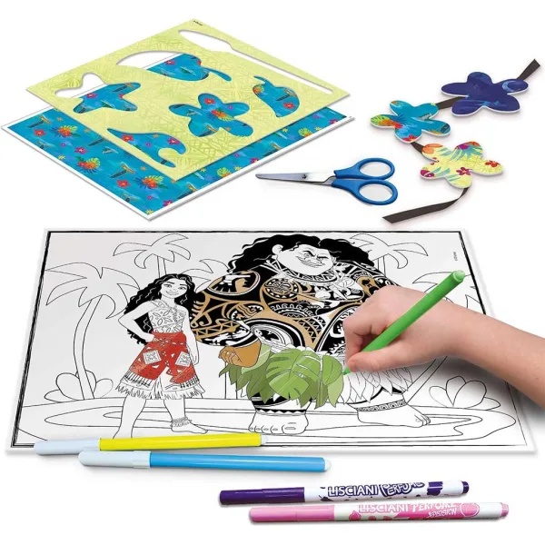 imagen de Set de escuela de dibujo Vaiana 2 con tabla de dibujo iluminada - Lisciani 4