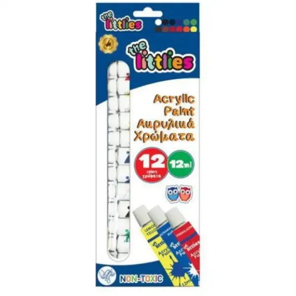 imagen de Set de pintura acrílica colorida 12ml 12ud 1