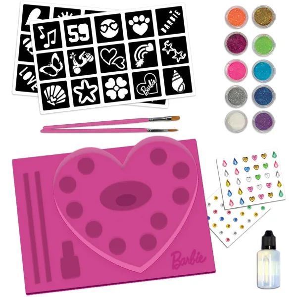 imagen de Set de tatuajes de brillo de Barbie - Lisciani 2