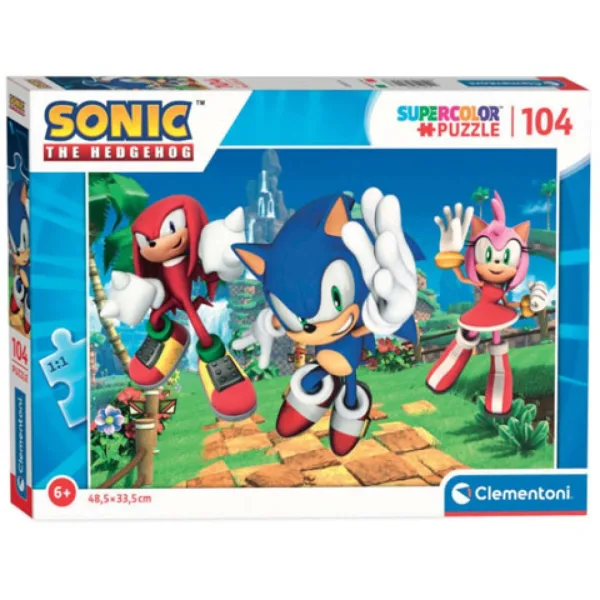 imagen de Sonic Puzzle Super Color de 104 piezas - Clementoni 1