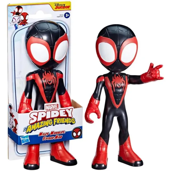 Spider-Man: Spidey y su superequipo Figura Supersized de Miles Morales - Hasbro