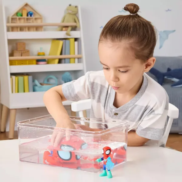 imagen de Spidey y Sus Asombrosos Amigos: Waterwebs figuras y vehículos de cambio de color - Spider Crab - Hasbro 3