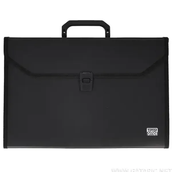 imagen de Spirit: Bolsa de archivo portátil con 12 compartimentos en tamaño A/4 color negro - TipTop Office 1