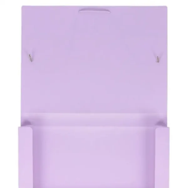 imagen de Spirit: Caja de carpeta de goma lila pastel A4 de 30 mm de grosor 2