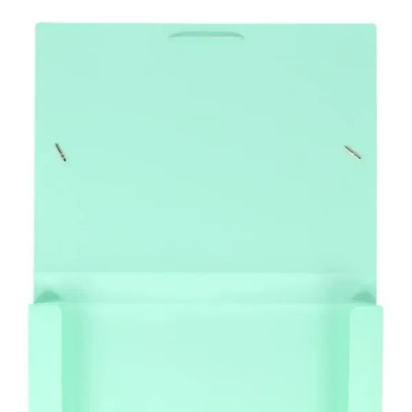 imagen de Spirit: Caja de carpeta de goma verde pastel A4 de 30 mm de grosor 2