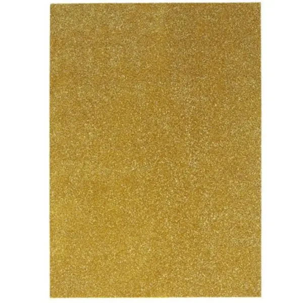 imagen de Spirit: Hoja de espuma decorativa autoadhesiva brillante en color dorado A/4 1ud 1