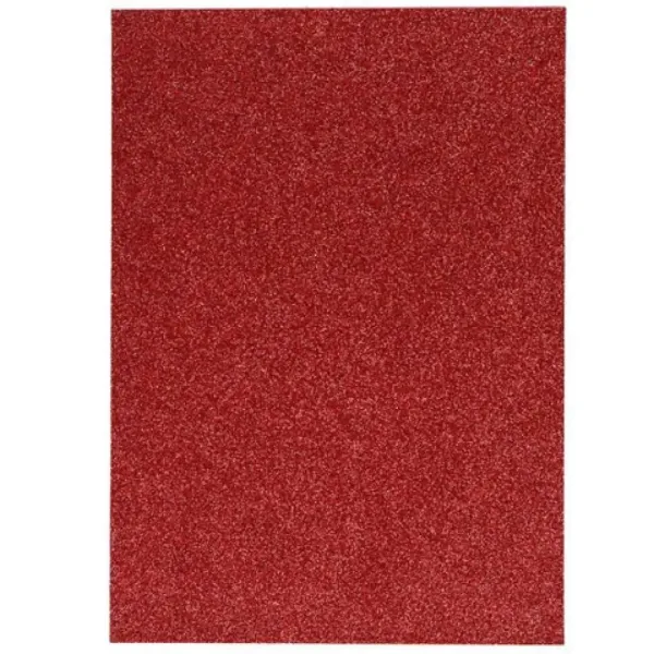 imagen de Spirit: Hoja de espuma decorativa autoadhesiva brillante en color rojo A/4 1ud 1