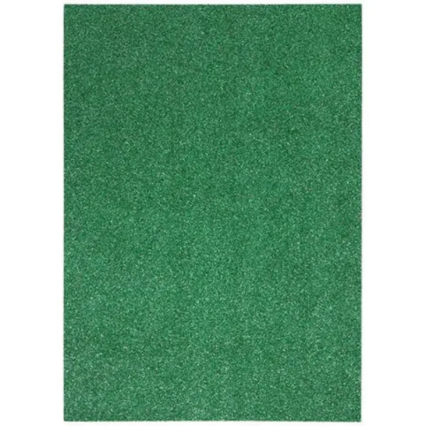 imagen de Spirit: Hoja de espuma decorativa autoadhesiva brillante en color verde profundo A/4 1ud 1