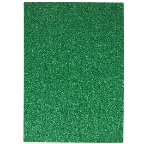 imagen de Spirit: Hoja de espuma decorativa brillante de color verde A/4 1ud 1