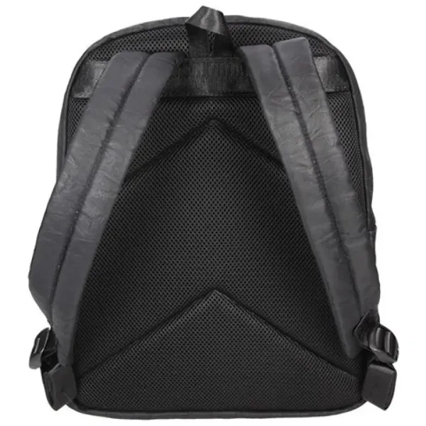 imagen de Spirit: Mochila de cuero sintético negro con bordes redondeados 41x33x7,5cm 3
