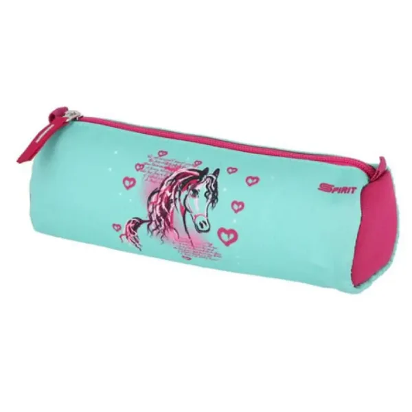 imagen de Spirit: Mochila escolar azul-rosa de 5 piezas con accesorios y luz LED 4