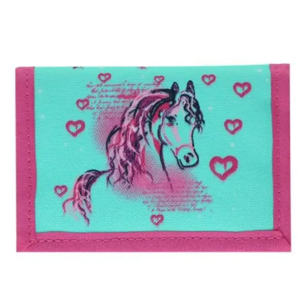 imagen de Spirit: Mochila escolar azul-rosa de 5 piezas con accesorios y luz LED 5