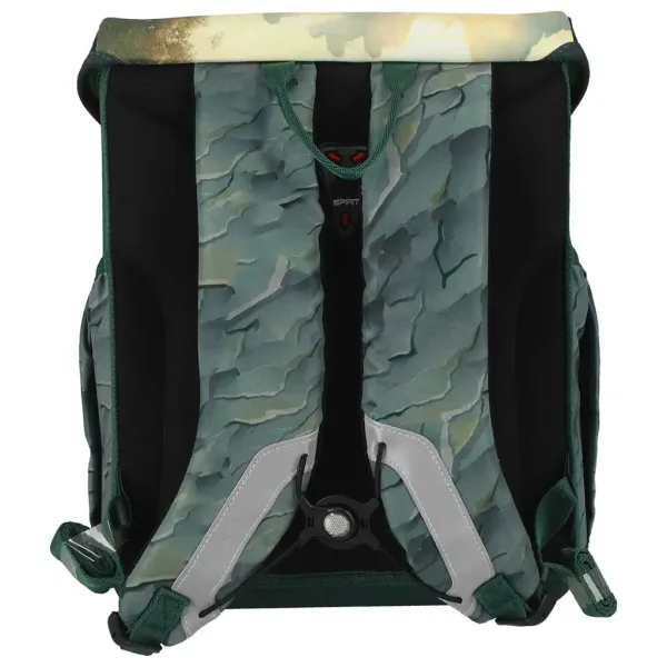 imagen de Spirit: Mochila escolar con diseño de Raptor dinosaurio, set de 5 piezas 38x17x28cm 3