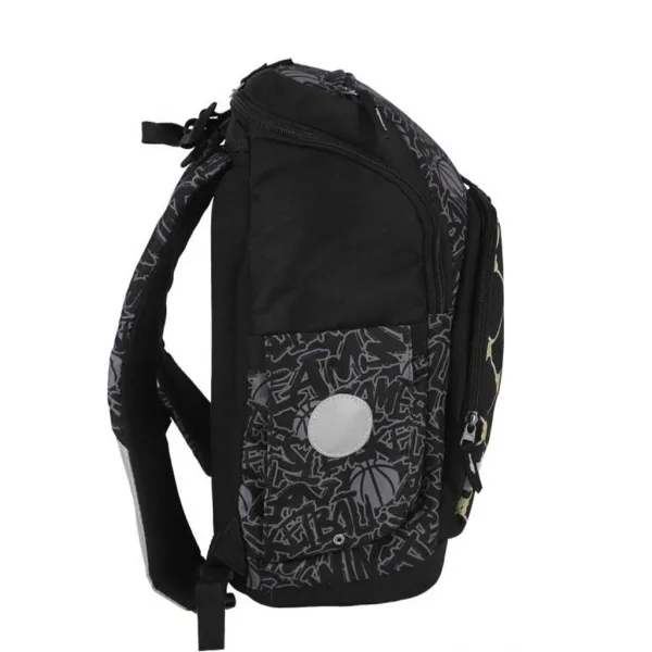imagen de Spirit: Mochila escolar con estampado de baloncesto, set de 4 piezas 32x19x44cm 2