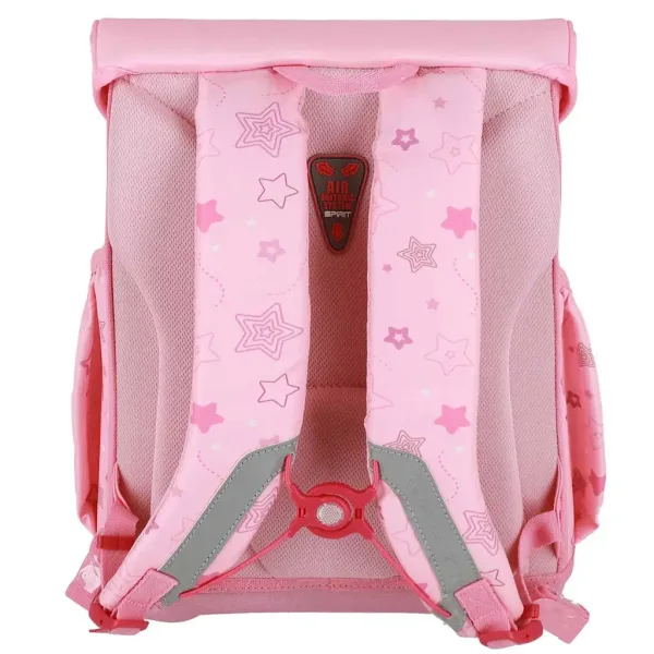 imagen de Spirit: Mochila escolar gris con gato, set de 5 piezas 38x17x28cm 3