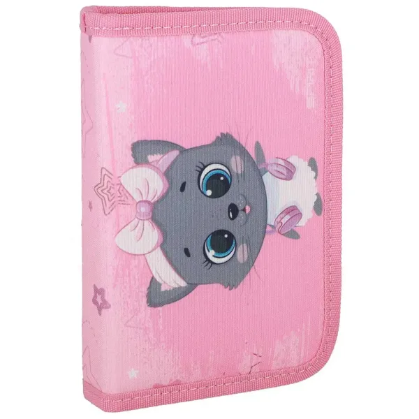 imagen de Spirit: Mochila escolar gris con gato, set de 5 piezas 38x17x28cm 7