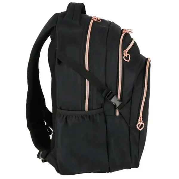 imagen de Spirit: Mochila escolar negra con osito Masha, mochila 46x31x21cm 2