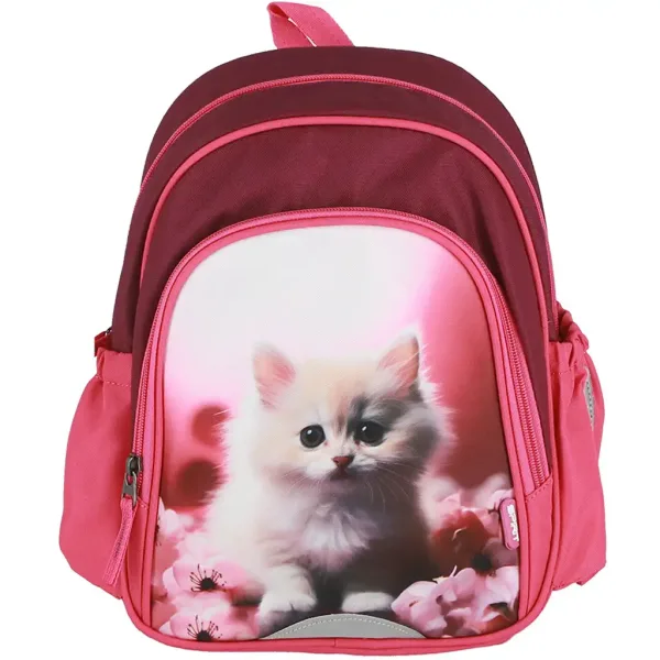 imagen de Spirit: Mochila escolar redondeada con estampado de gatito, mochila 24x13x31cm 3