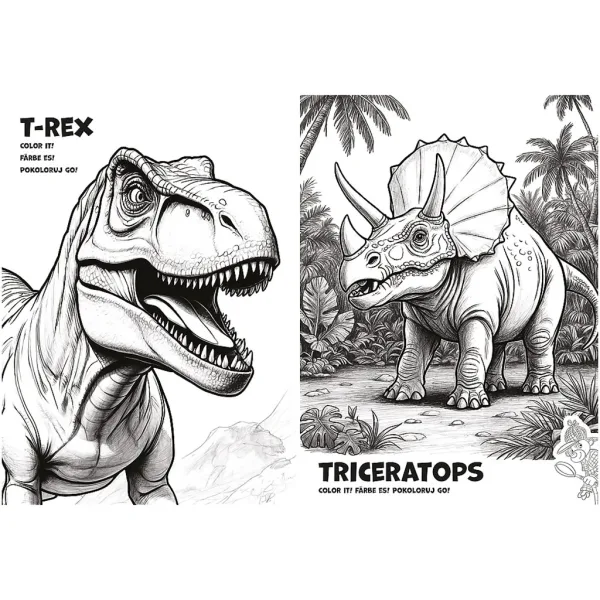 imagen de Spy Guy Dinosaurios libro para colorear - Trefl 2