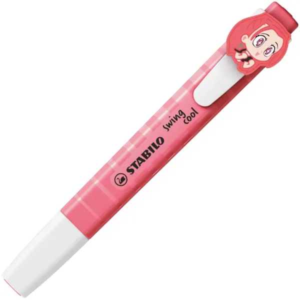 imagen de Stabilo: K-Pop Cazadores de Demonios Swing Cool marcador rosa con clip de figura 1