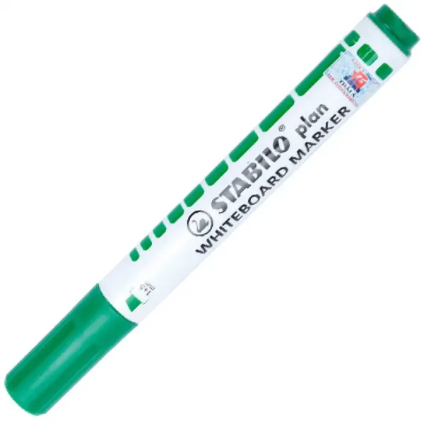 imagen de Stabilo: Marcador Plan WhiteBoard de punta cortada en color verde 1