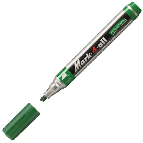 imagen de Stabilo: Mark-4-All rotulador de punta cortada en color verde 2